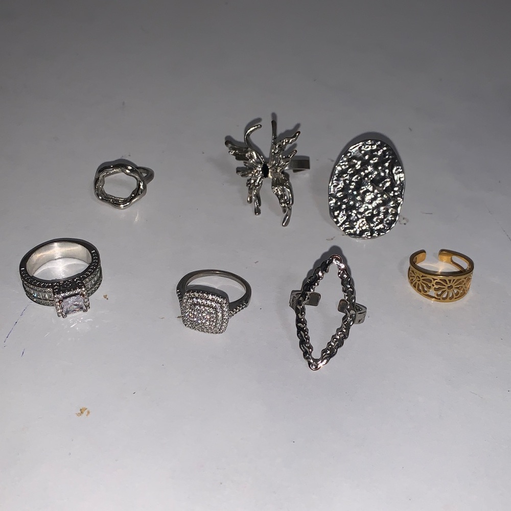 Silver and Gold Ring Set
